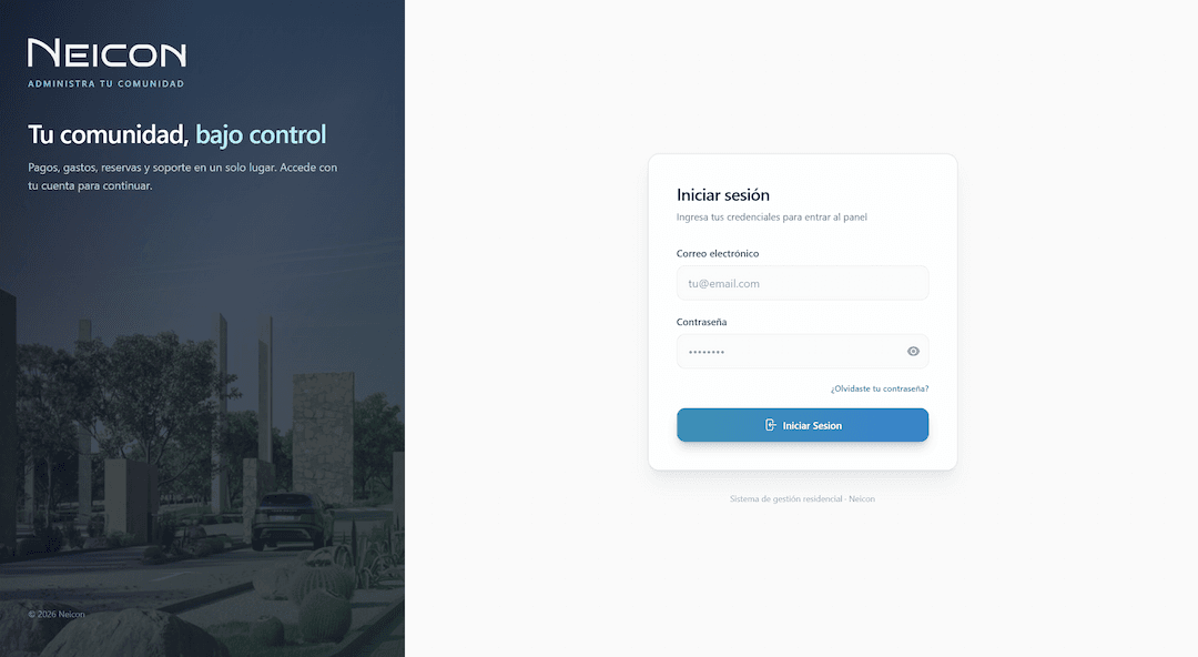 Neicon - web website screenshot