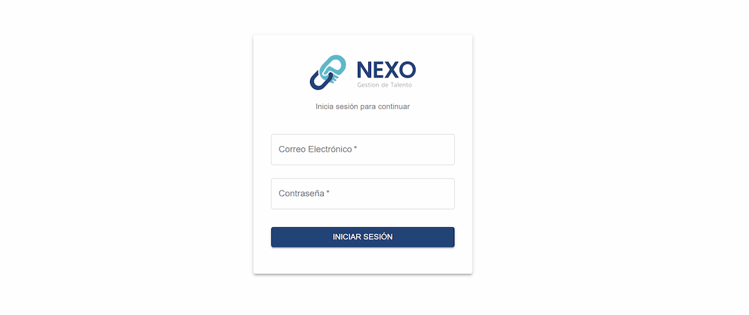 Nexo - RRHH Management System website screenshot
